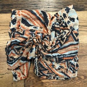 Aztec pattern scarf